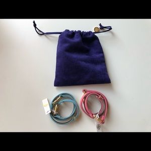 Tory Burch Leather Wristband
